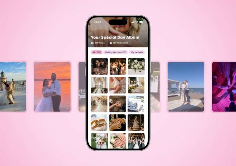 pixelparty qr code for wedding photos