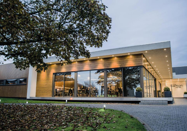 Exterior view of Carlton Hotel in Prestwick