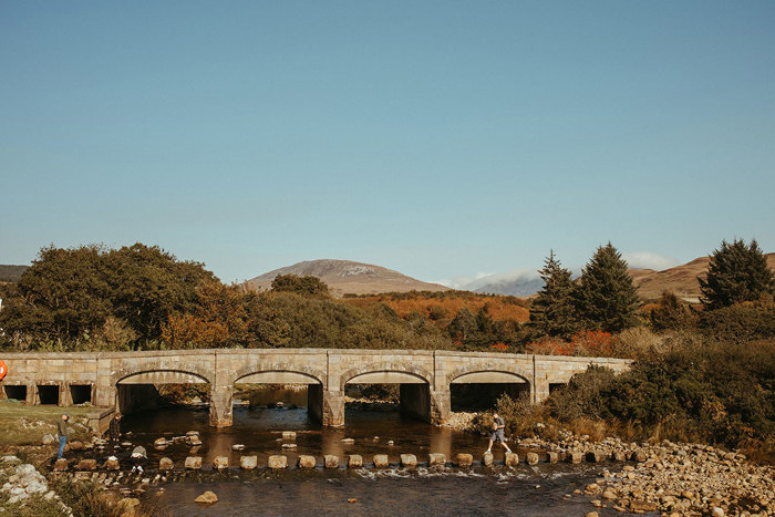 stepping stones at dougarie boathouse on isle of arran