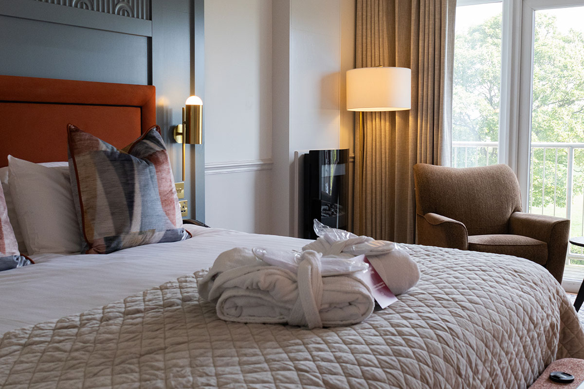 Luxury balcony bedroom at Smiths at Gretna Green