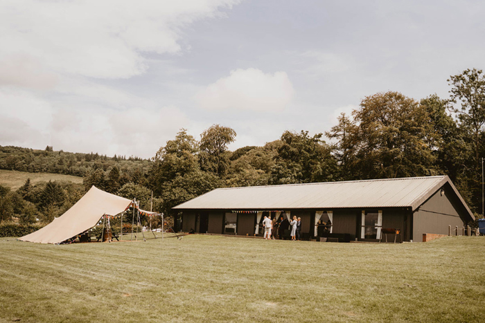 Stretch tent at Kelburn Country Park