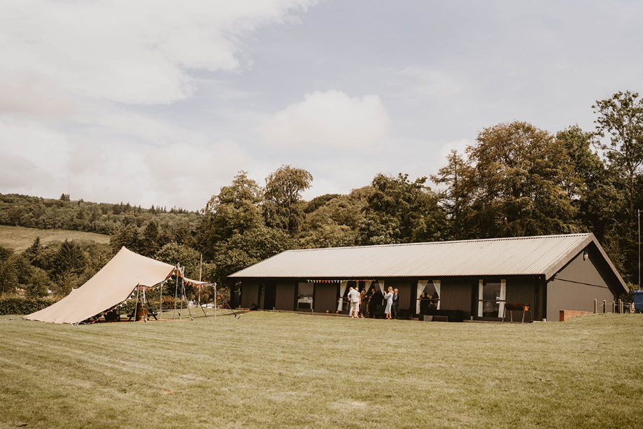 Stretch tent at Kelburn Country Park