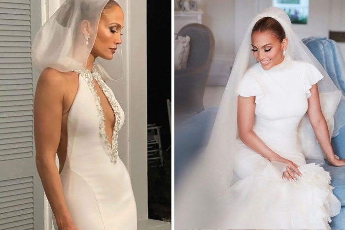 Jennifer Lopez and her two Wedding Dresses