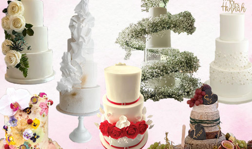 A selection of wedding cakes from Scottish bakers 
