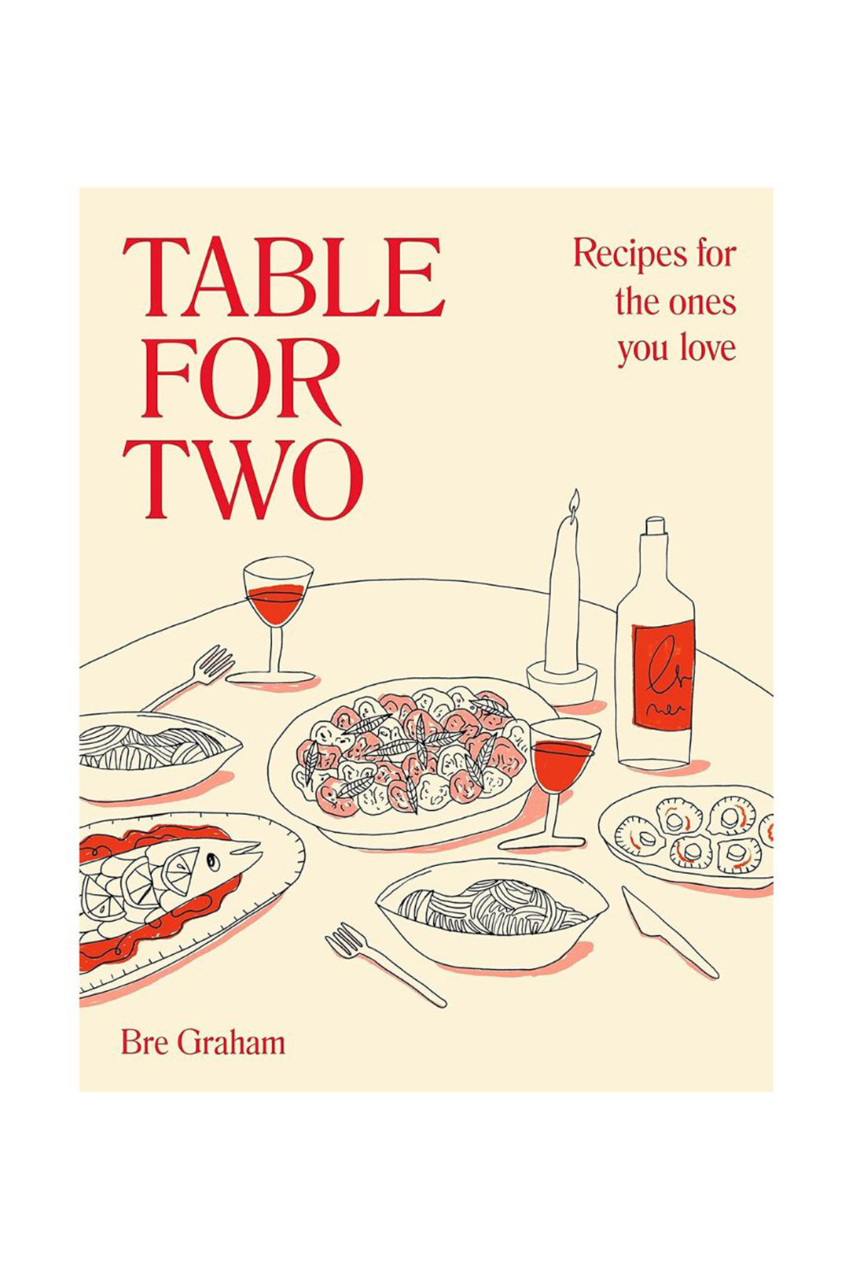 Table for Two cookbook by Bre Graham, a wedding gift idea for newlyweds who love food and date-night cooking