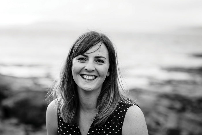 black and white portrait of celebrant Rona Burstow