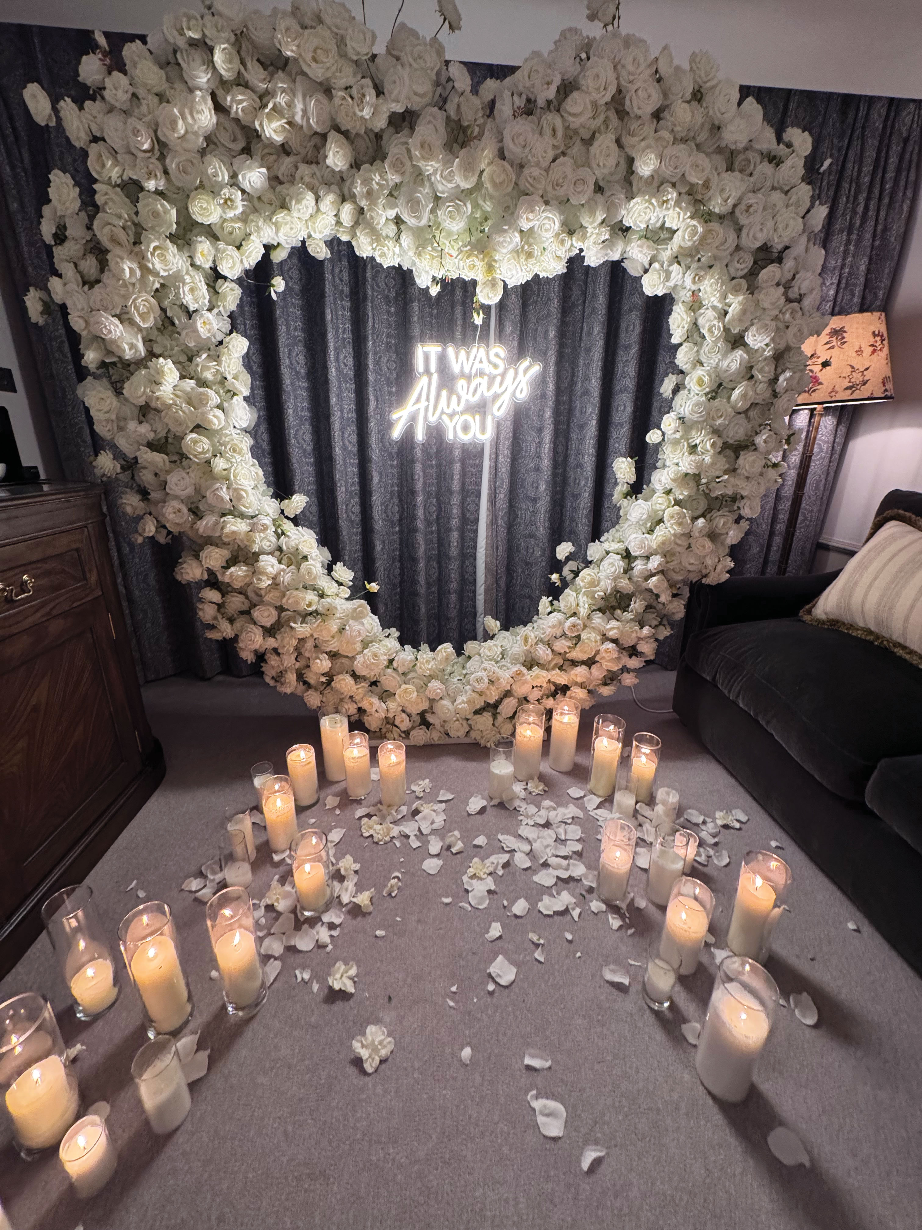 engagement set up at gleneagles hotel