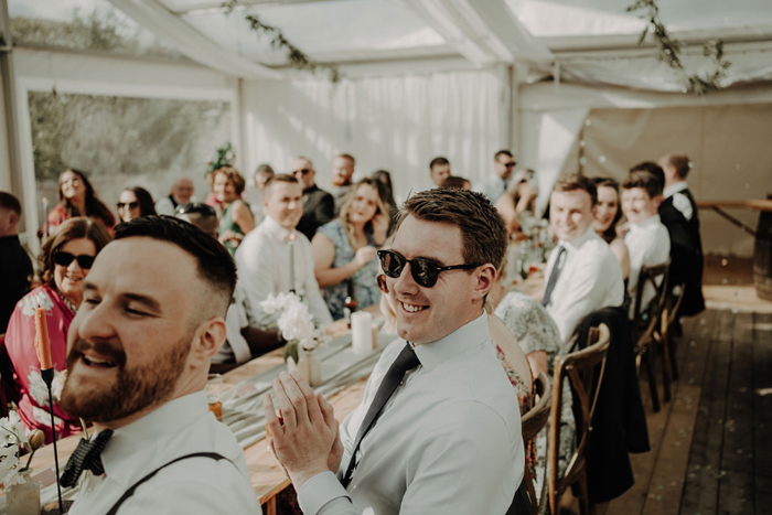 Wedding Guests Clapping