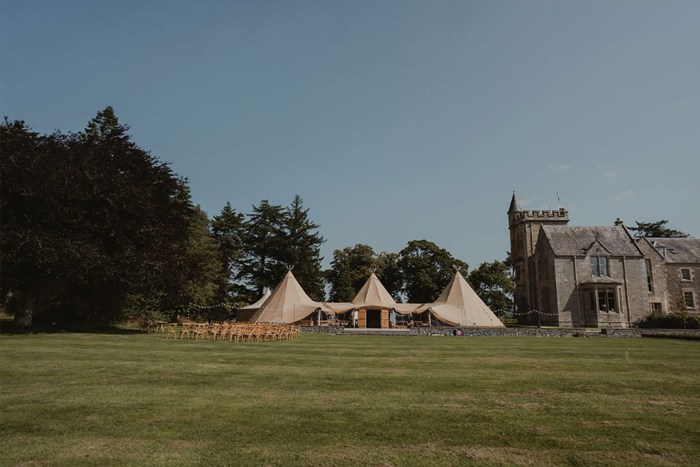 Image Of Tipi In The Grounds At Hartree Estates In Biggar