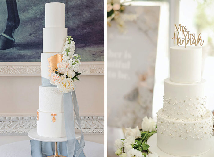 Two wedding cakes from The Kilted Cake Company