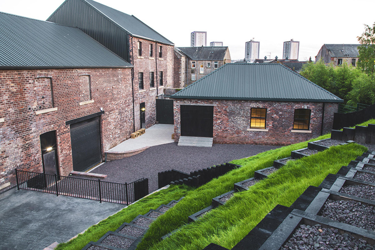 Private gardens at The Engine Works