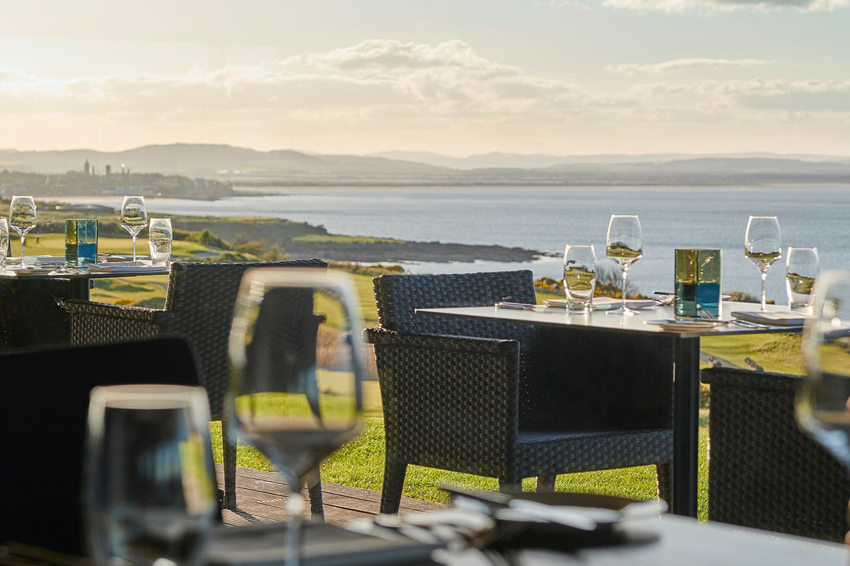 Fairmont St Andrews St Andrews Bay Clubhouse Grill exterior view to North Sea