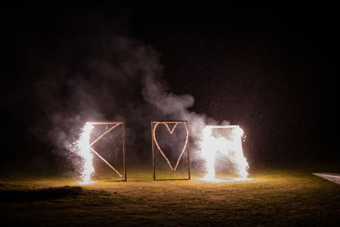 K Heart H Pyrotechnic Fireworks Letters