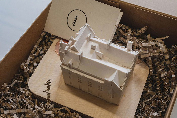 small scale model of a building