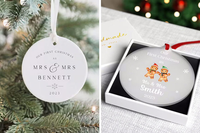 personalised Christmas tree ornaments