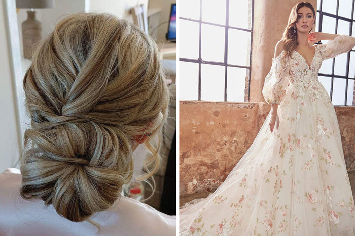 A textured hairstyle by Verdi Femme Hair and Beauty and the Elora gown by Josephine Scott