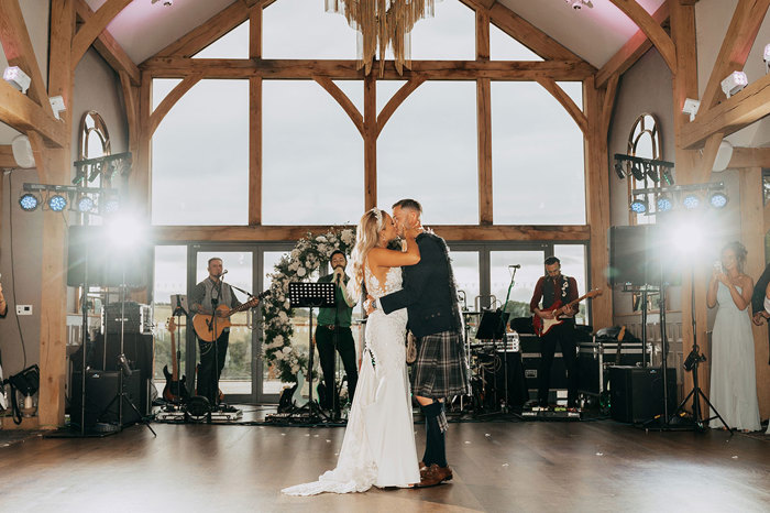 Bride And Groom's First Dance At Enterkine House