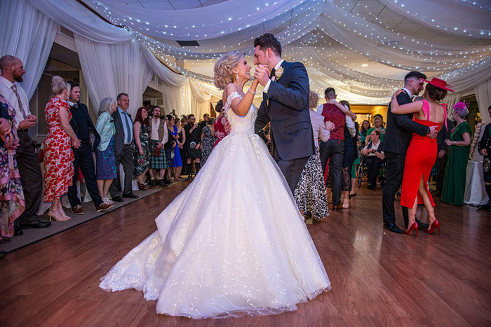 A Bride And Groom Dancing With Guests At The Weigh Inn Thurso