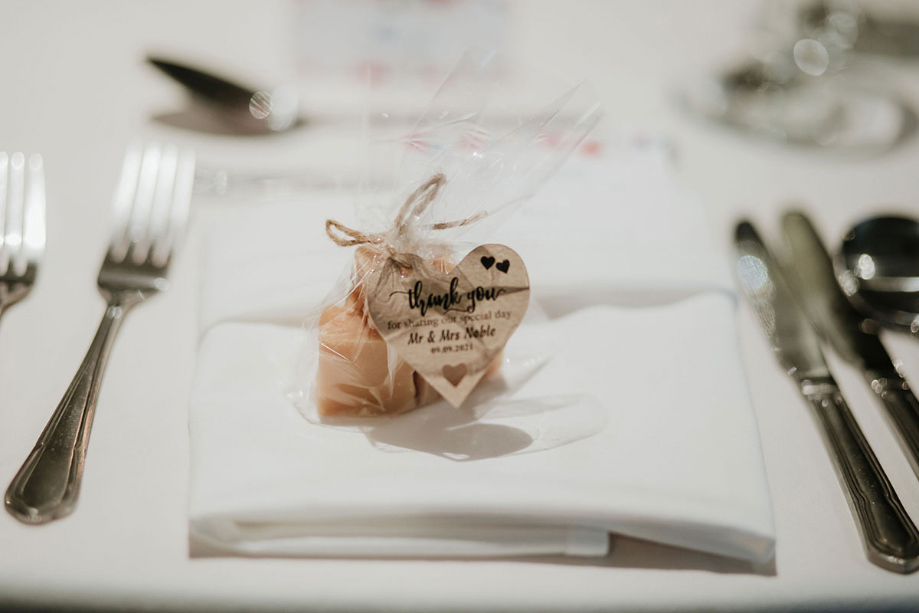 Tablet Wedding Favours With Heart Tag