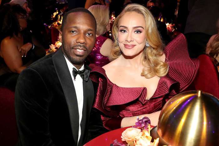 Image of singer Adele and Rich Paul
