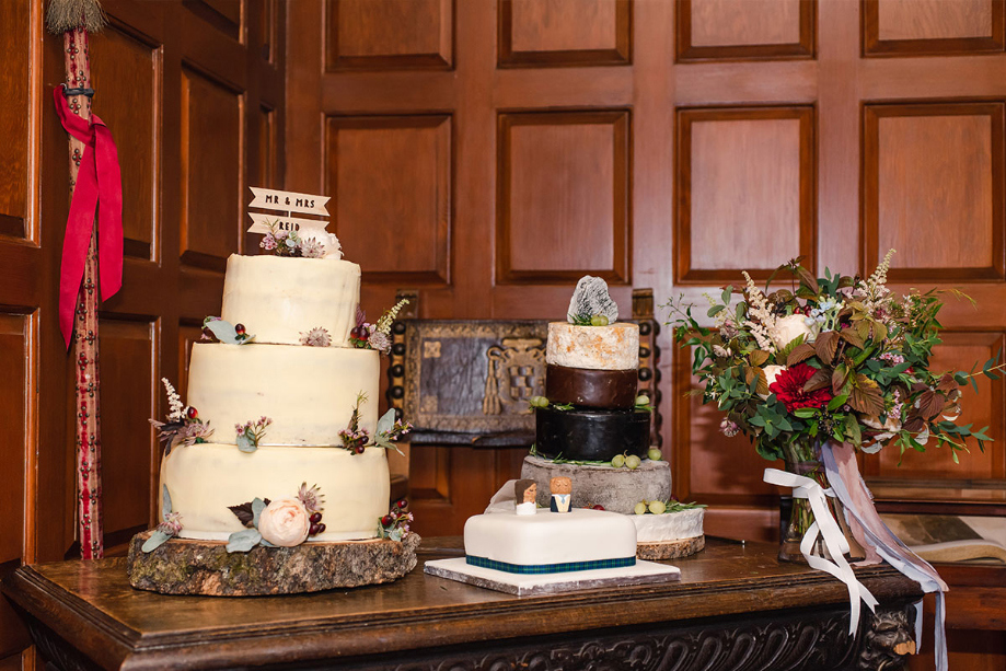 Wedding cakes at Mar Lodge Estate