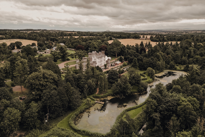 An Aerial Image Of Winton Castle