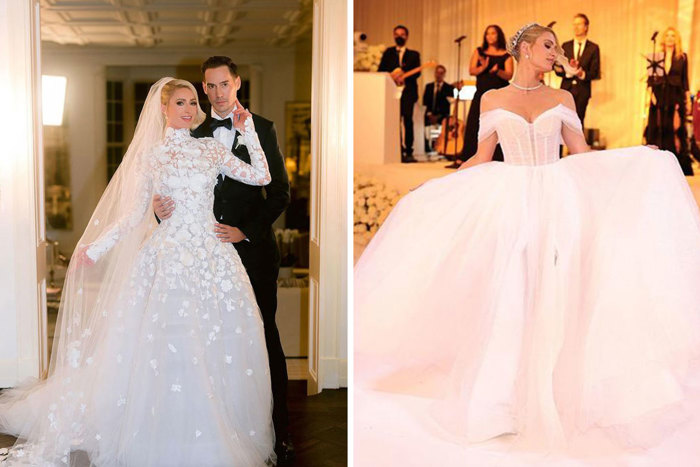 Paris Hilton Wears Seven Wedding Dresses