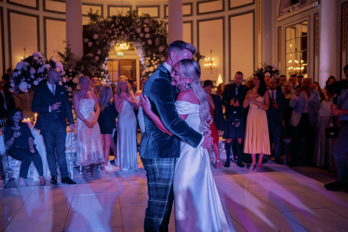 Bride and groom take to dancefloor for first dance