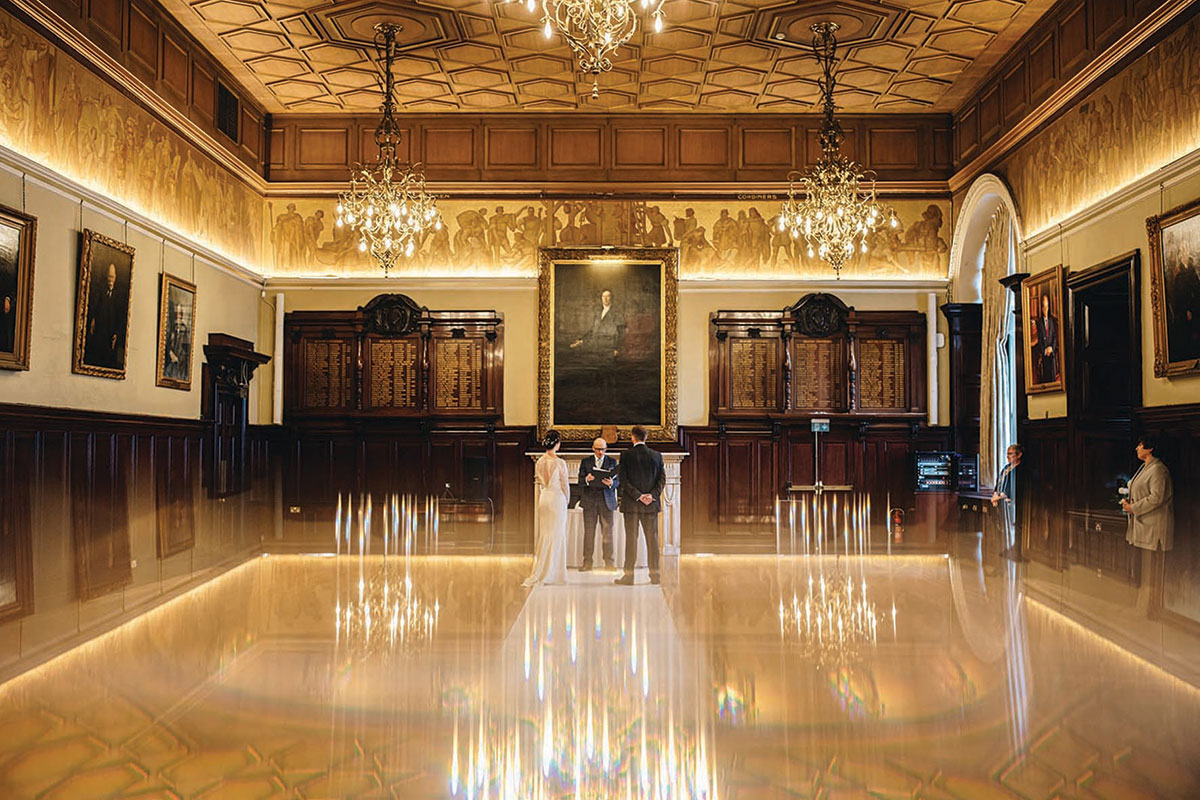 George At Fuze Ceremonies conducting a ceremony