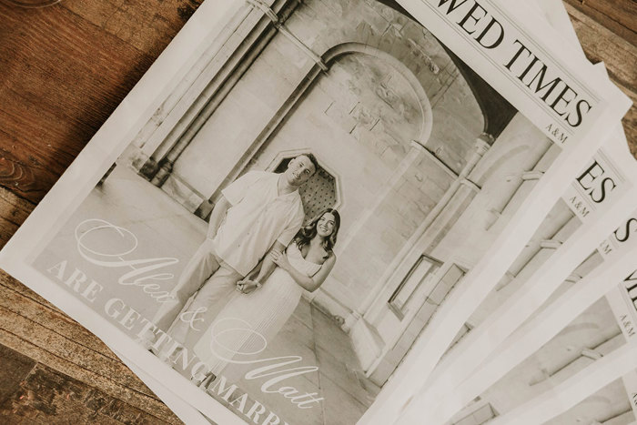 wedding newspaper