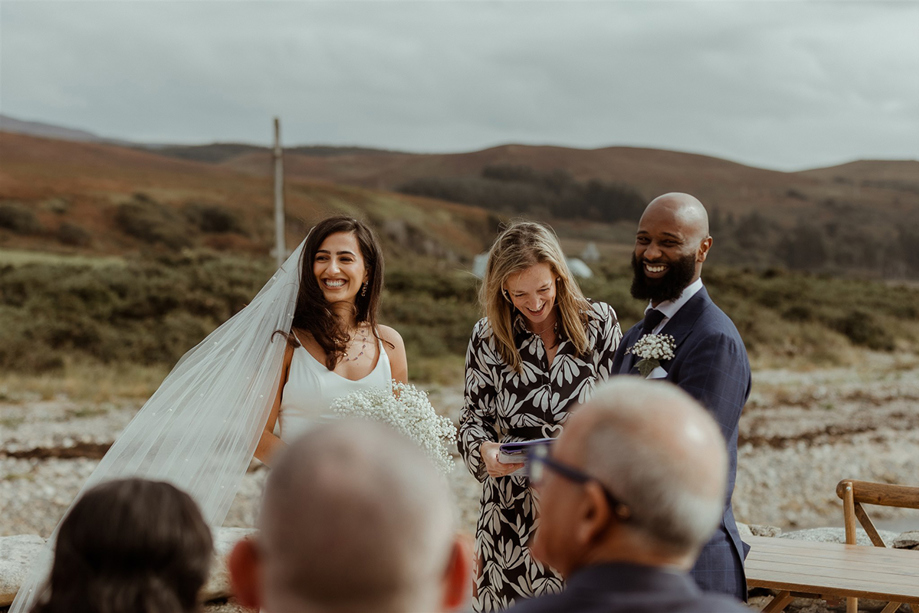 An Outdoor Wedding Ceremony On The Isle Of Arran