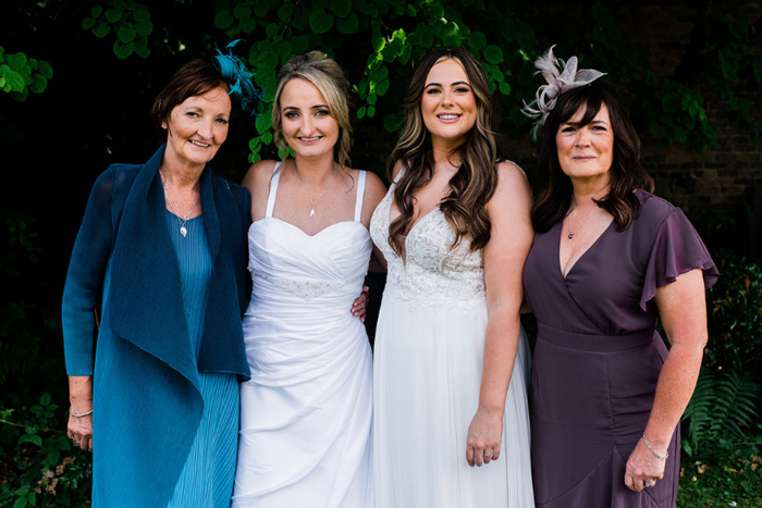 Brides with their mums