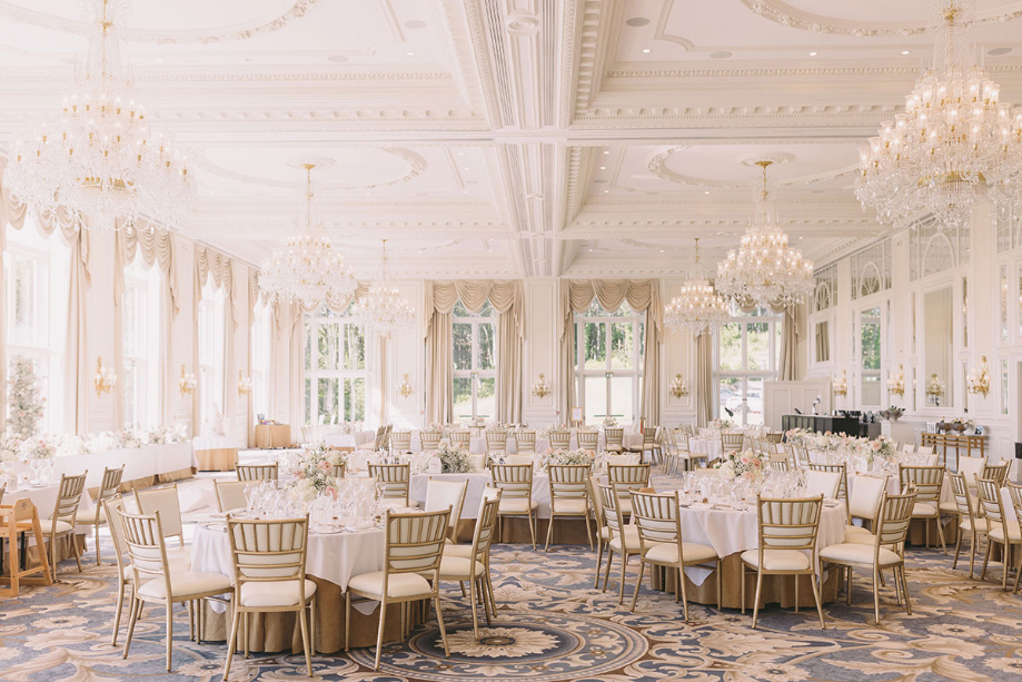 Ballroom in Trump Turnberry set for the wedding