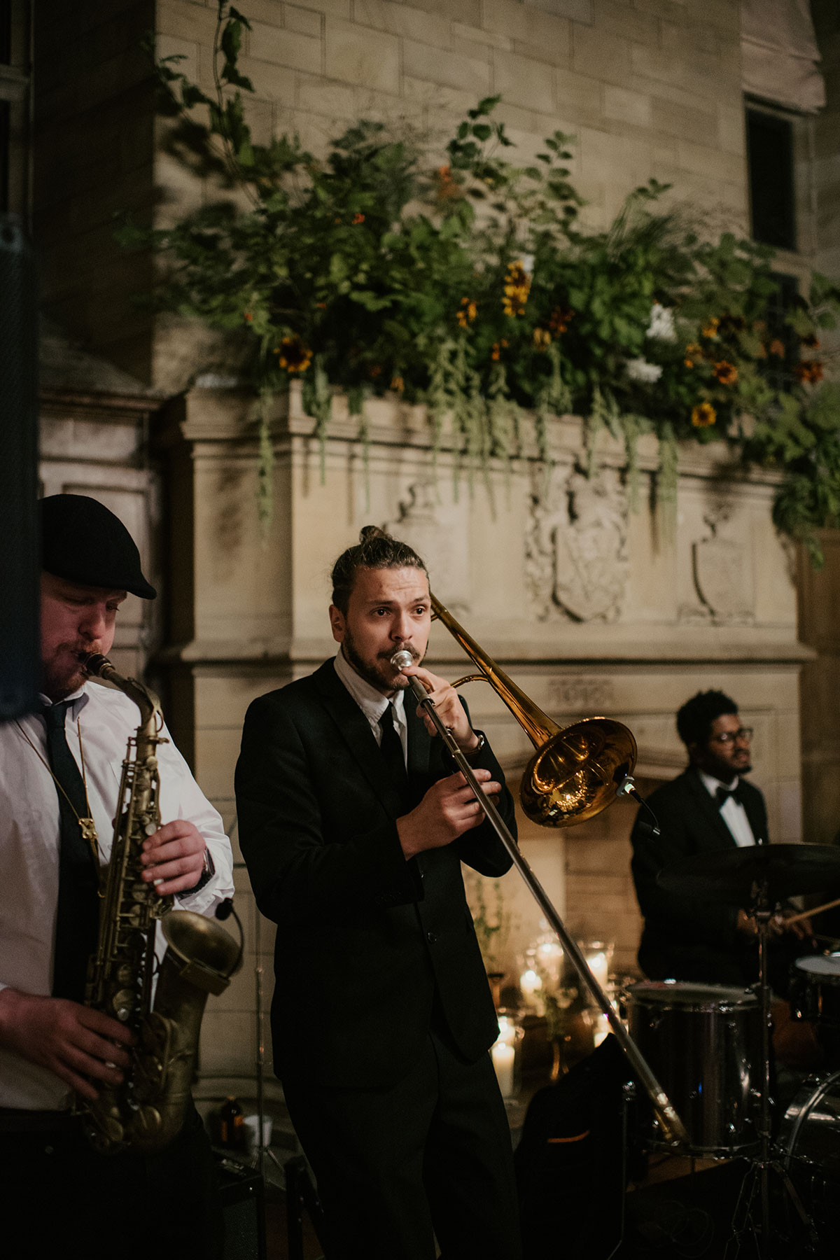 a wedding band performing at Achnagairn Castle