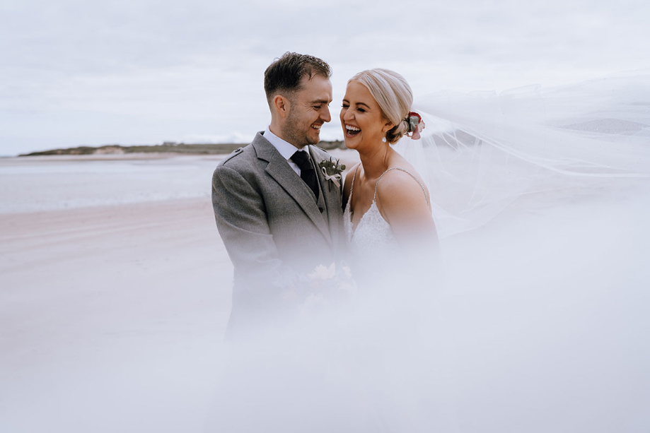 Ingsrcru Bride An island castle wedding with bride wearing stunning lace Enzoani gown ...