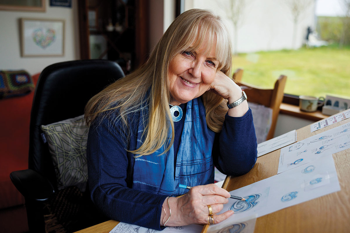 Sheila Fleet OBE, female founder of Sheila Fleet Jewellery, wedding jewellery designer in Orkney, Scotland.