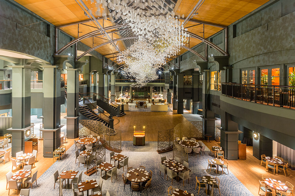 Fairmont St Andrews seaside hotel Squire Restaurant Atrium