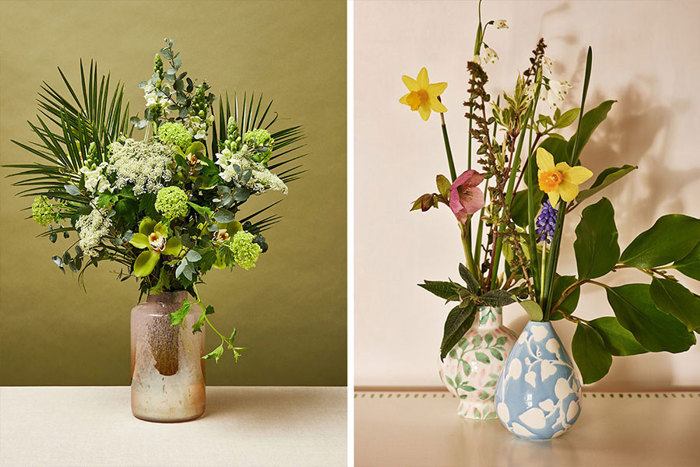 Vases with flowers 