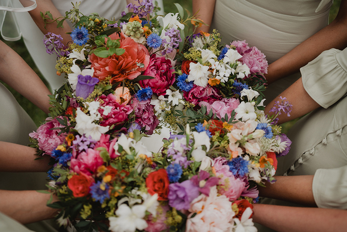 Colourful Wedding Bouquets