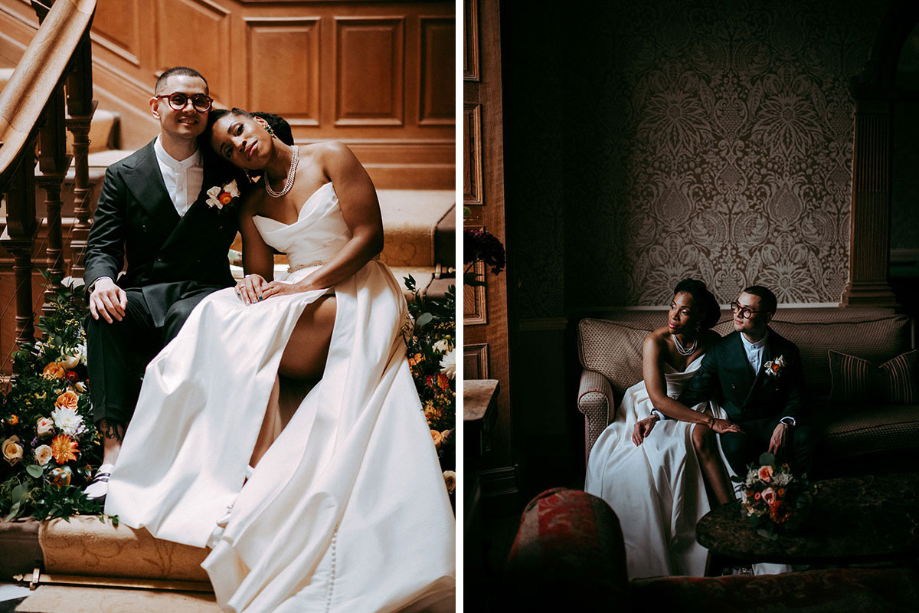 Indoor couple portraits