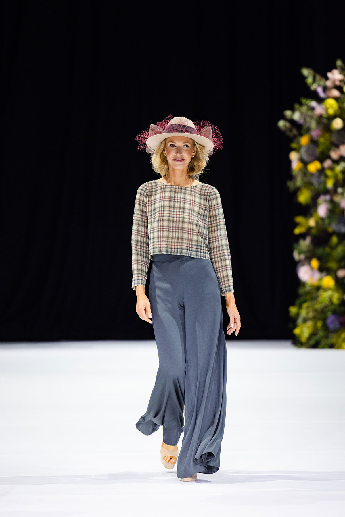 Joyce Young OBE, founder of Joyce Young Collections, female occasionwear designer in Glasgow, Scotland.