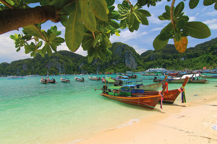 Maya Bay of the Phi Phi islands, which you might recognise from The Beach starring a young Leo DiCaprio, is renowned as one of the world’s most beautiful beaches (Photo: Shutterstock)