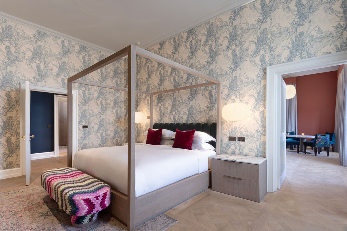 A master bedroom suite