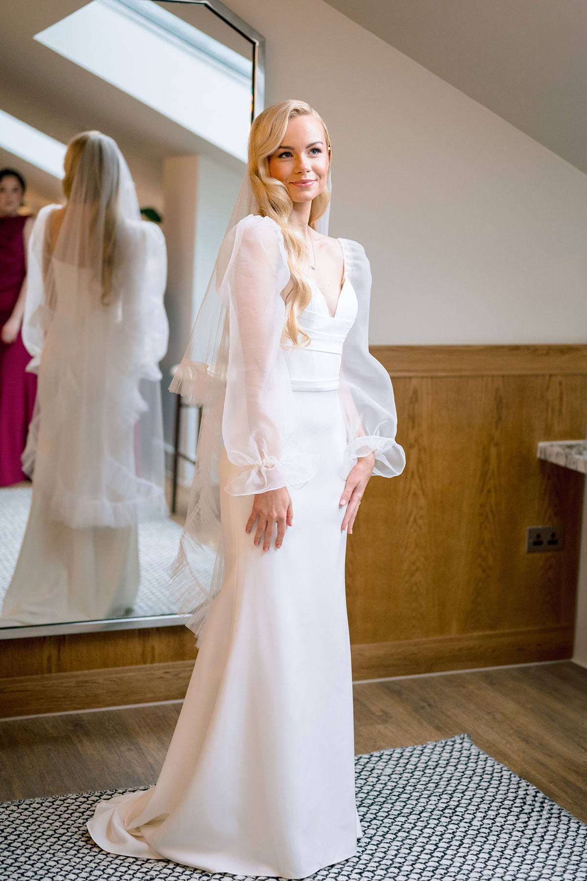 Bride portrait in The Exchange Glasgow Parlour room.
