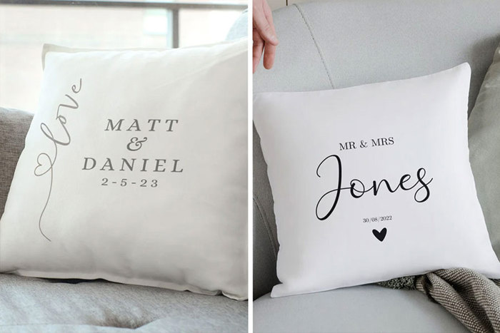 Personalised name cushions