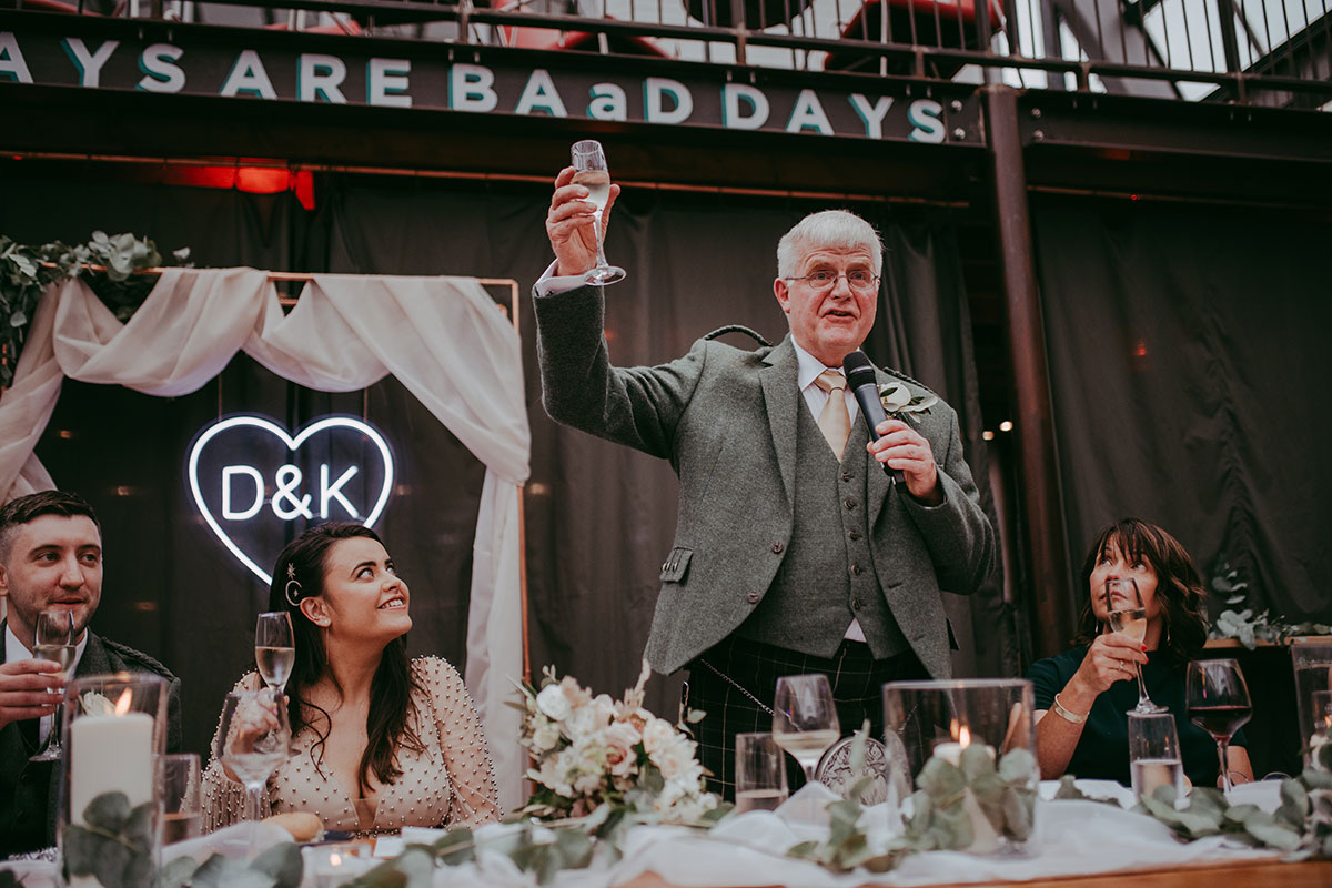 Wedding Speeches At Barras Art And Design