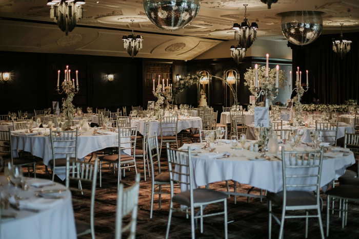 The Ballroom At Cornhill Castle Set For A Wedding