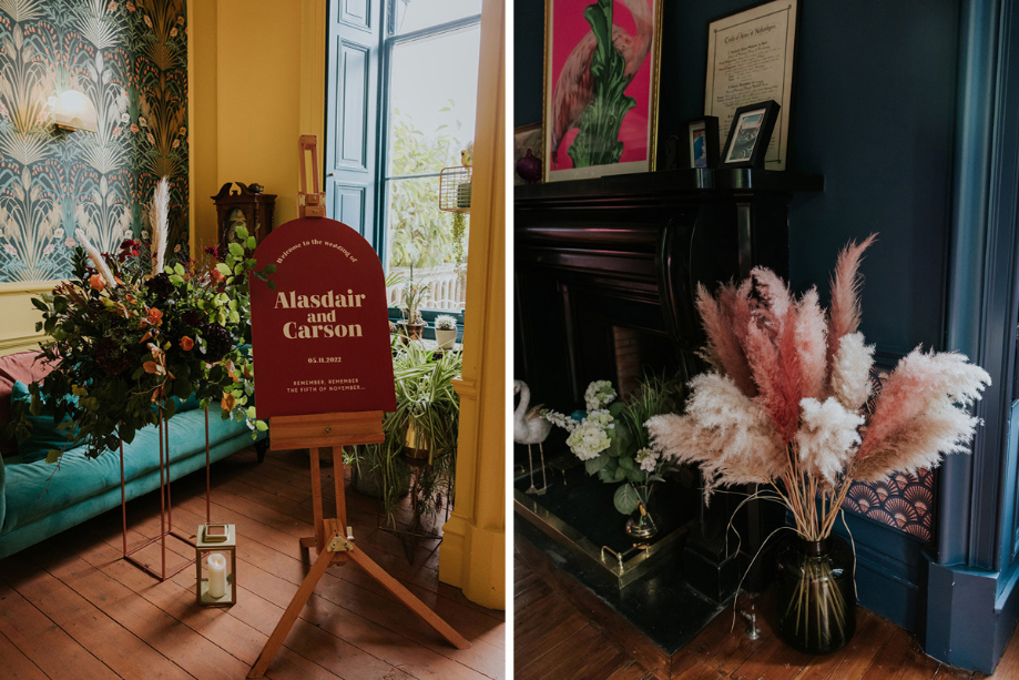Wedding Decor And Details At Netherbyres House