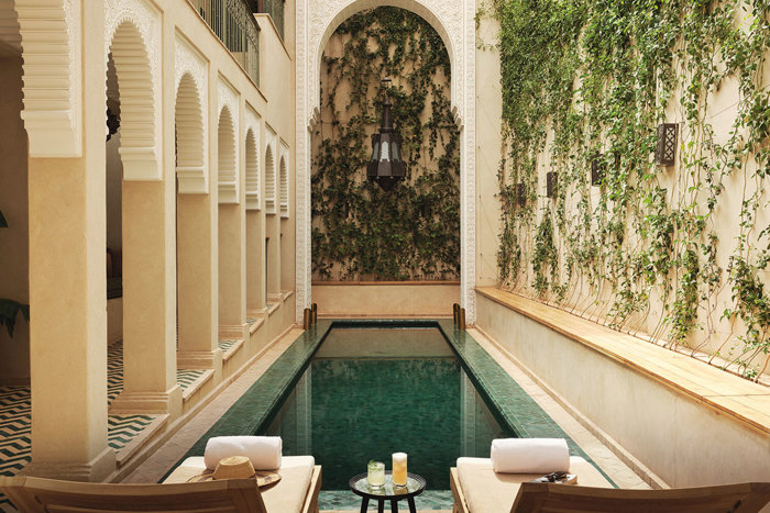 Soak in one of IZZA Marrakech’s three spa pools while enjoying a cool drink