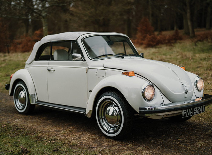 A vintage Volkswagen car